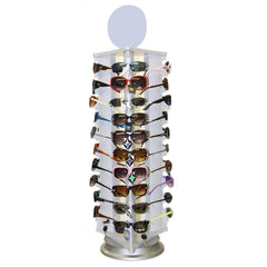 SSN 44-Count Rotating Sunglasses Display Rack - (Glasses Not Included)