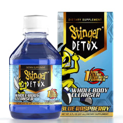 Stinger Detox | Whole Body Cleanser 1 Hr | 8 fl oz | Blue Raspberry