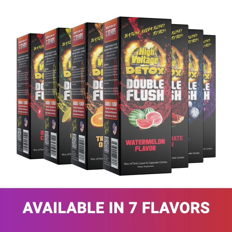 High Voltage Detox | Double Flush | Liquid + Caps | 16oz