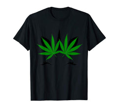 Weed Leaf Graphic T-Shirt – Black | Streetwear Style